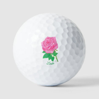 Roze Roos Callaway Supersoft Golfballen Met Tekst