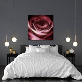 Roze Roos Canvas Afdruk