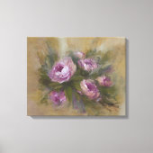 Roze Roos Canvas Afdruk (Voorkant)