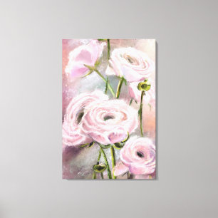 Roze Roos Canvas Print - Schilderij