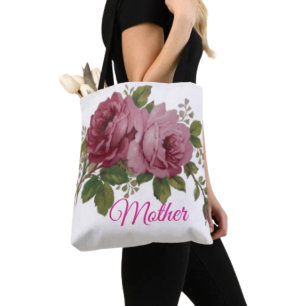 Roze Roos Elegantie Tote Draagtas