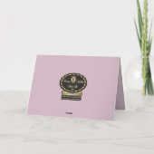 Roze Roos En Hart Moederdagkaart Kaart (Achterkant)