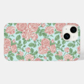 Roze Roos Garden Bouquet Patroon Case-Mate iPhone Case (Achterkant (horizontaal))
