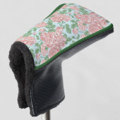 Roze Roos Garden Bouquet Patroon Golfheadcover (3/4 voorkant)