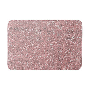 Roze Roos Glitter Gold Blush Glam Sparkle Badmat