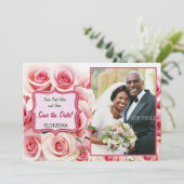 Roze Roos - Huwelijksbelofte Vernieuwen Kaart (Staand voorkant)