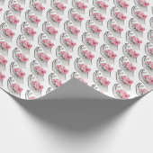 roze roos in de hand cadeaupapier (Hoek)