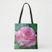  Roze Roos in een Garden Art Canvas tas (Voorkant)