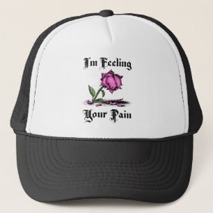 Roze Roos in Wanhoop Trucker Pet