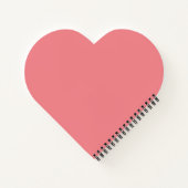 Roze roos ingepakt canvas notitieboek (Achterkant)
