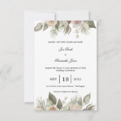 Roze roos kaart (Voorkant)