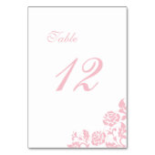 -roze Roos Lace Wedding Kaart (Voorkant)