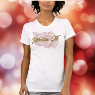 Roze Roos Lesbisch AF T-shirt