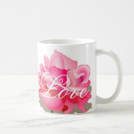 Roze Roos Met Liefde Koffiemok