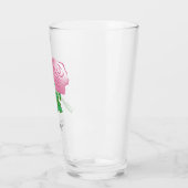 Roze Roos Moederdag Glas (Links)