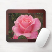 Roze Roos Muismat (Met muis)