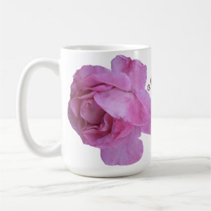  roze roos Mum floral eenvoudig modern stijlvol Koffiemok