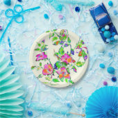 Roze  Roos Papieren Bordje (Feest)