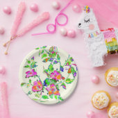 Roze  Roos Papieren Bordje (Feest)