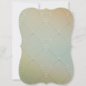 Roze roos parel bruids thee party kaart