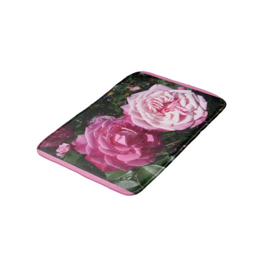 Roze Roos Rozen bloem bloemenbad Mat (Gekanteld)