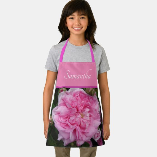 Roze Roos Rozen Meisjes Kinder Schort (Insitu)