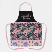 Roze  Roos Rozen Waterverf  Schort (Voorkant)