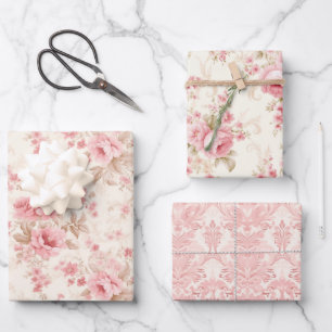 Roze Roos Schoonheid Inpakpapier Vel