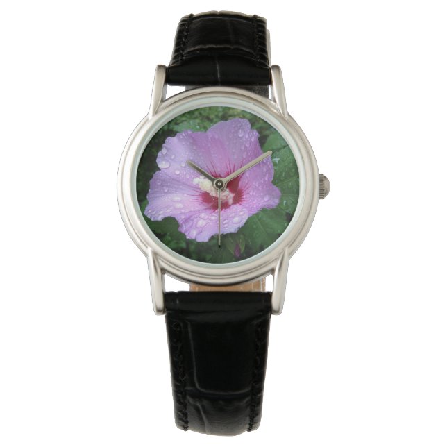 Roze roos van Sharon Watch Face Horloge (Voorkant)