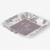 Roze roos verloving papieren bordje (Gebogen)