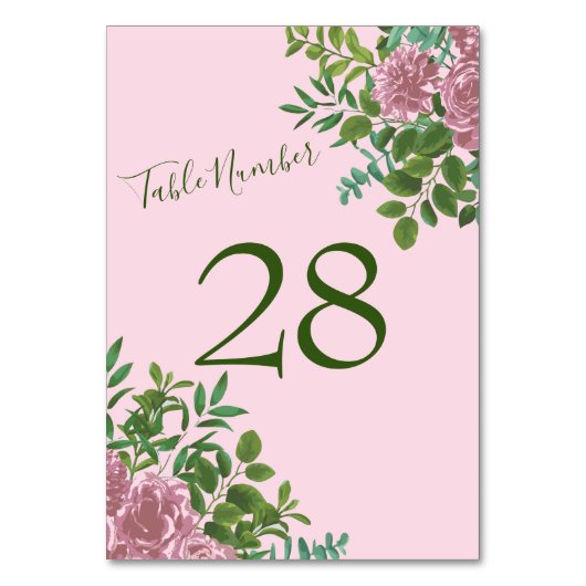 Roze Roos Vintage Bruiloft Kaart (Achterkant)