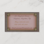 Roze  Roos Visitekaartje (Achterkant)