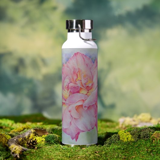 Roze Roos Waterfles (Buiten)