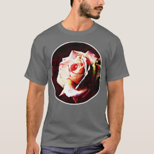 Roze roos waterverf schilderij 1 t-shirt