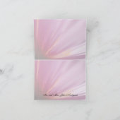 Roze Roosbloemblad Dank Je Kaart (Binnen)