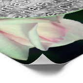 Roze Roosknop Bloem Frame Maak Je Eigen Foto Poster (Hoek)