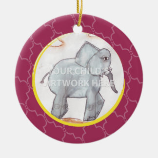 Roze rooster $ 16,95 keramisch ornament