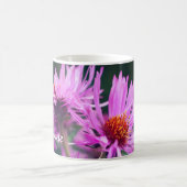Roze roosterbloemen op maat koffiemok (Center)