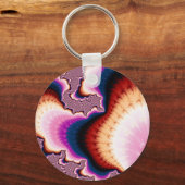 Roze Roots - Fractal Sleutelhanger (Voorkant)