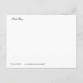 Roze Rose Aankondigingskaart (Achterkant)