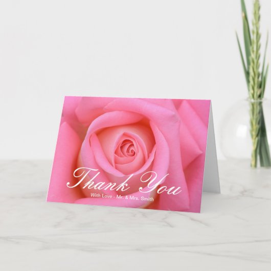 Roze Rose Bedankt (Voorkant)