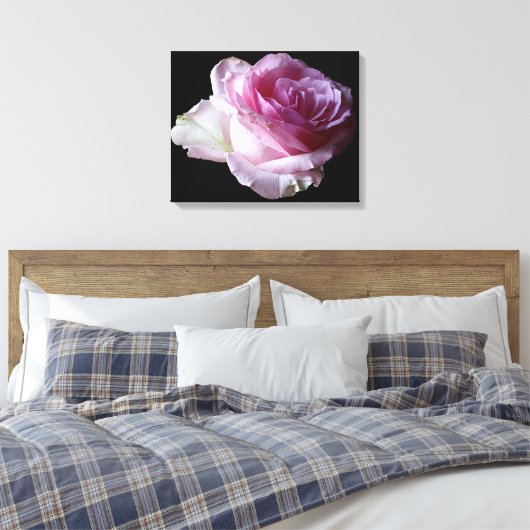 roze rose Bloemen Modern eenvoudige stijlvolle ch Canvas Afdruk (Insitu (Slaapkamer))