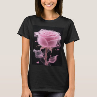 Roze Rose Bloemen T-shirt voor meisjes
