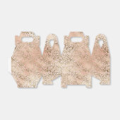 Roze Rose Blush Gold Leopard Animal Print Bedankdoosjes (Uitgevouwen)