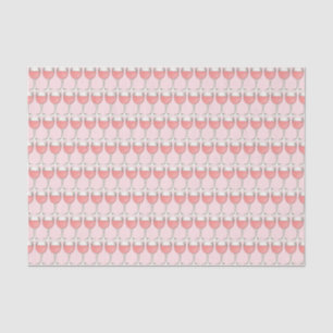 Roze Rosé Blush Wijn Glas Wijngaard Bruidscadeau Tissuepapier