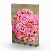 Roze Rose Boeket van Bloem Fotoblokken (Rechts)