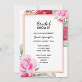 Roze Rose Bridal Shower Kaart (Voorkant)