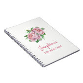 Roze Rose Bruiloft Planning Notitieboek (Rechterzijde)