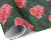 Roze Rose Bud Cadeaupapier (Rol Hoek)