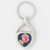 ROZE ROSE BUD VALENTIJN SLEUTELHANGER (Voorkant)